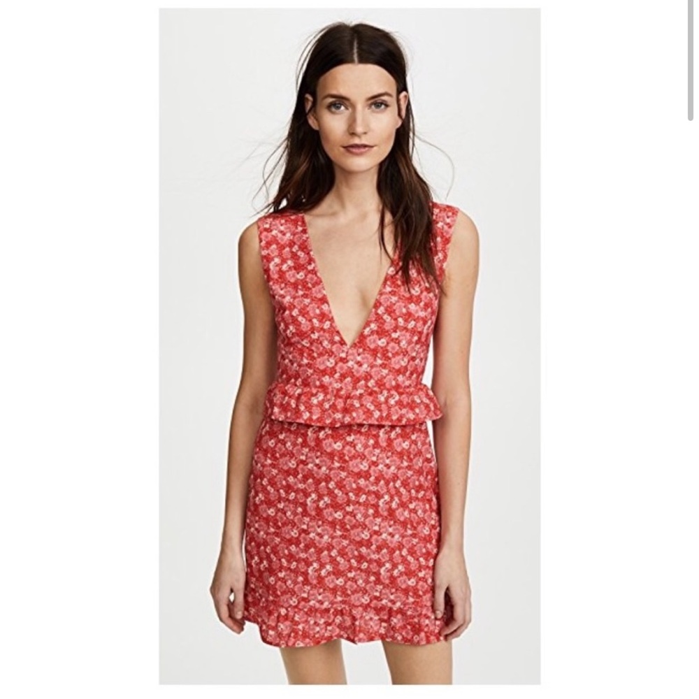 Nightwalker Elsa Floral Ruffle Mini dress Size S